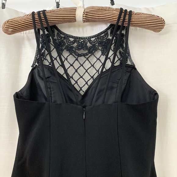 VINTAGE!! Faviana Formal Dress, Black, Size 5/6 - Picture 5 of 10